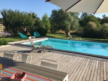 Location de vacances en maison (avec piscine) 10 personnes à MOLIETS ET MAA (40)