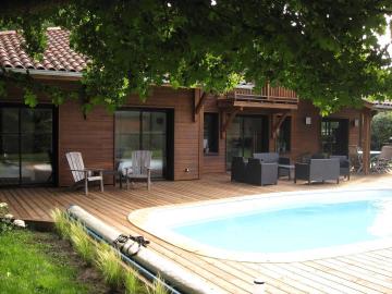Location de vacances en maison (avec piscine) 8 personnes à MESSANGES (40)