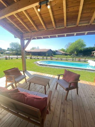 Location de vacances en maison (avec piscine) 8 personnes à VIELLE SAINT GIRONS (40)
