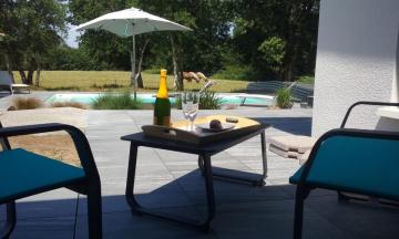 Location de vacances en maison (avec piscine) 10 personnes à Vielle Saint Girons (40)