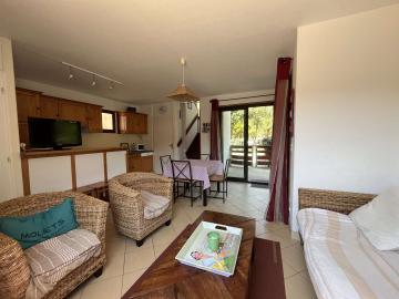 Location de vacances en maison mitoyenne (avec piscine) 6 personnes à MOLIETS ET MAA (40)